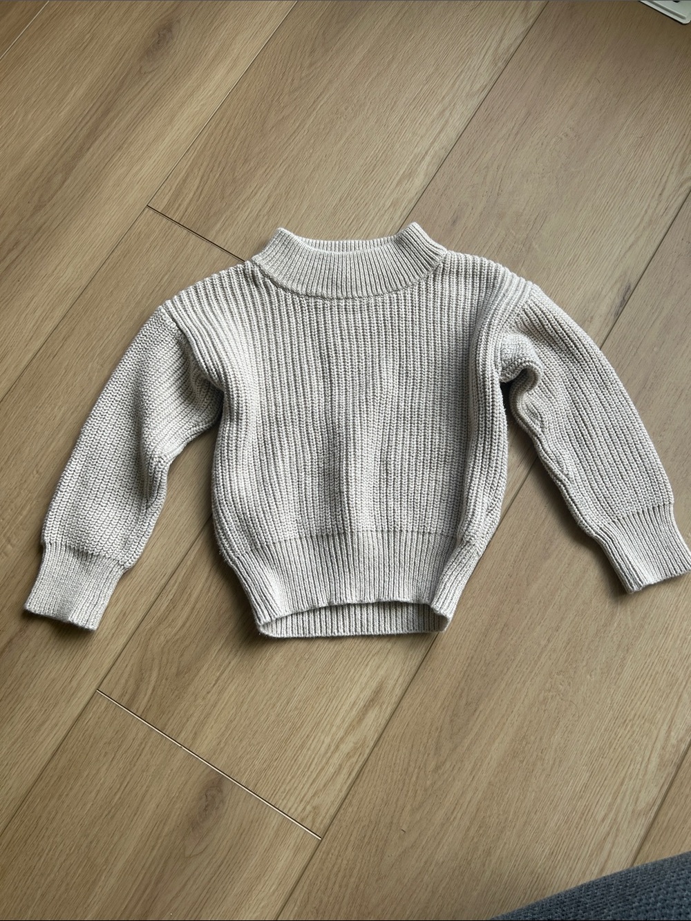 Jamie Kay Ribbed Knit Mock Neck Sweater - Cream